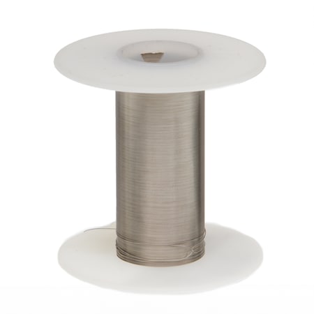 Nickel Chromium Resistance Wire, Nichrome 80, 26 AWG, 100' Length, 0.0159 Diameter, Silver